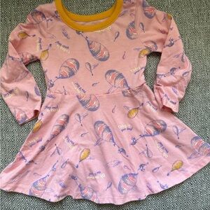 Dr. Seuss Pink Long Sleeve Dress with Balloon Print